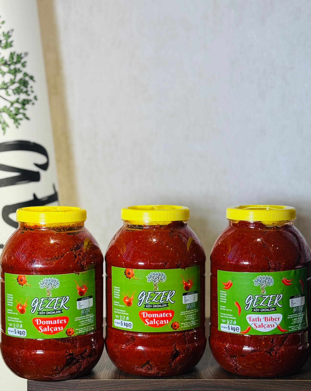 10 KG DOMATES SALÇASI-5 KG TATLI  BİBER SALÇASI